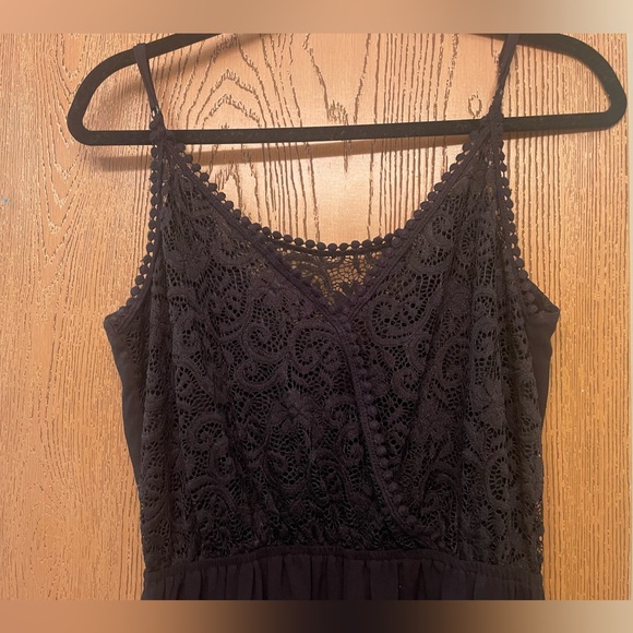 Ambiance Boutique Lace Romper, Black, Size M - Picture 6 of 10